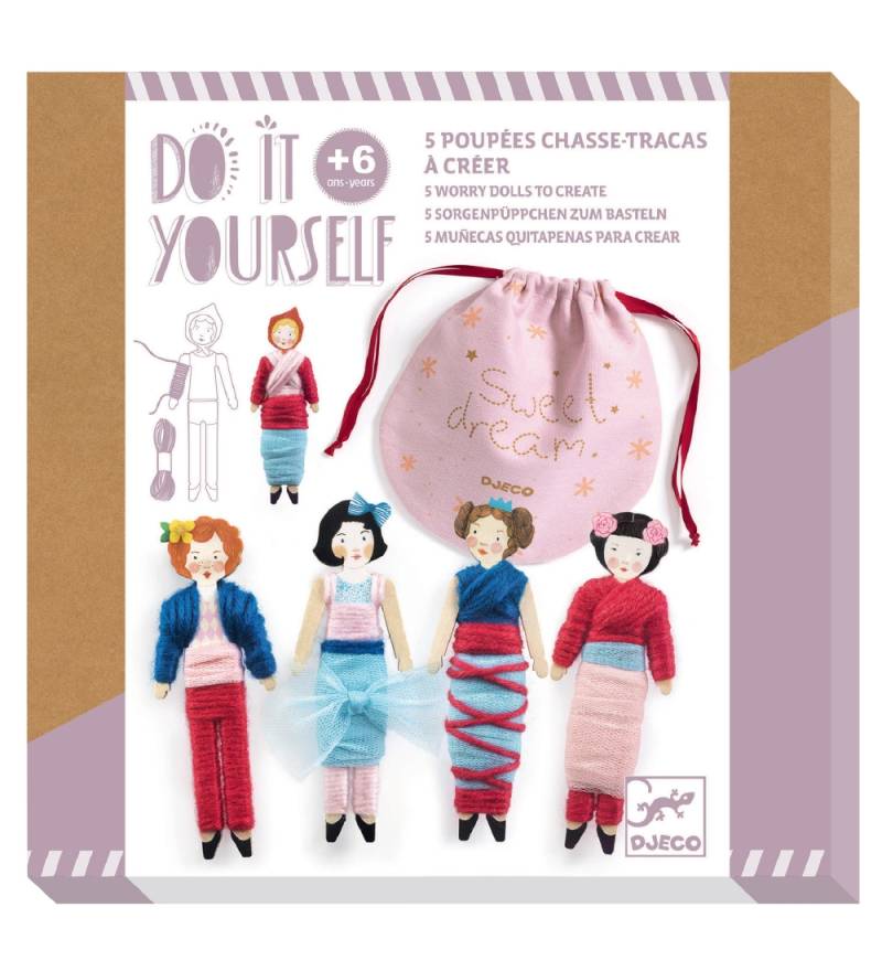 Djeco Kreativset - Worry Dolls DIY - Sweet Night - Djeco - One Size - Kreatives Spielset Djeco Kreativset - Worry Dolls DIY - Sweet Night - Djeco - One Size - Kreatives Spielset von Djeco