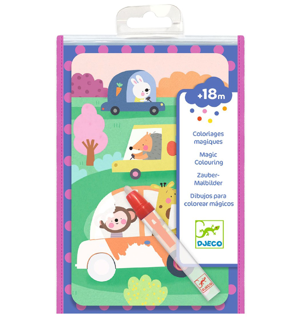 Djeco Magic Coloring - Auf der Road - Djeco - One Size - Malbücher Djeco Magic Coloring - Auf der Road - Djeco - One Size - Malbücher von Djeco