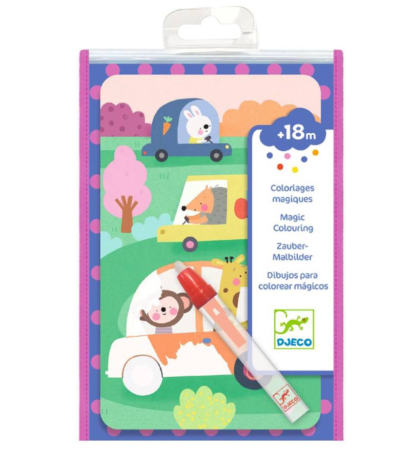 Djeco Magic Coloring - Auf der Road - Djeco - One Size - Malbücher Djeco Magic Coloring - Auf der Road - Djeco - One Size - Malbücher von Djeco