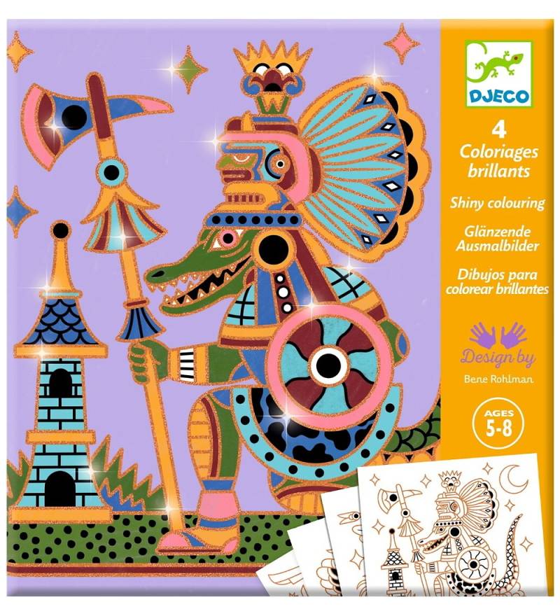 Djeco Malset - 4 st. - Glänzende Farben - Djeco - One Size - Buntstiftsets Djeco Malset - 4 st. - Glänzende Farben - Djeco - One Size - Buntstiftsets von Djeco