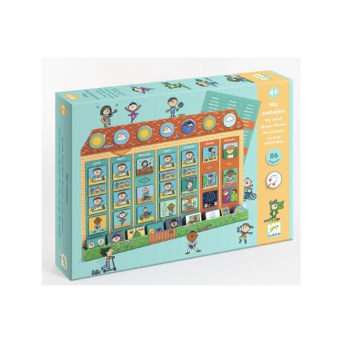 Djeco Meine Woche Magnetkalender 89 Teile von Djeco