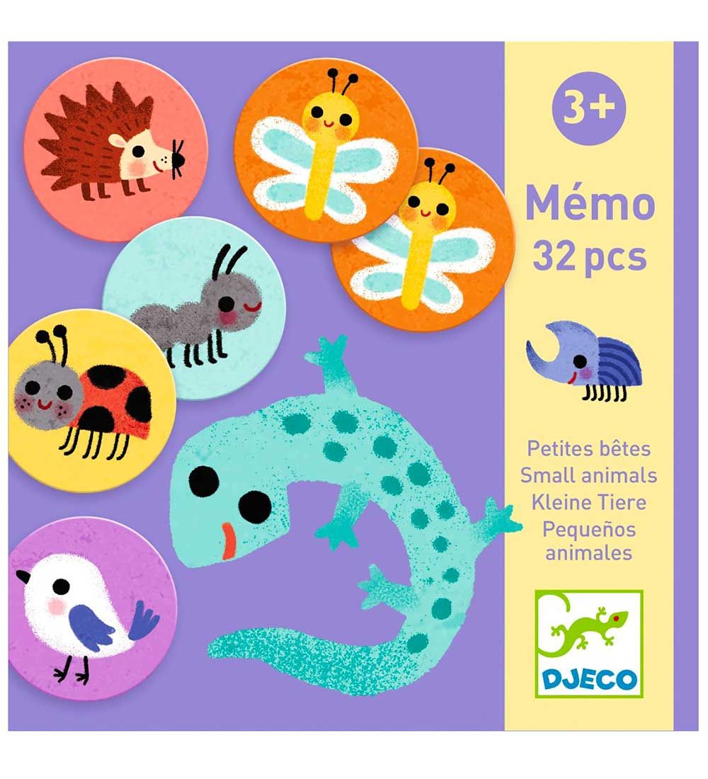 Djeco Memory-Spiel - 32 Teile - Kleintiere - Djeco - One Size - Memory-Spiele Djeco Memory-Spiel - 32 Teile - Kleintiere - Djeco - One Size - Memory-Spiele von Djeco