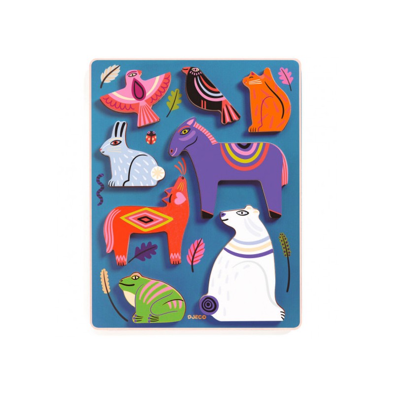 Djeco Nora and Co 8 Teile Puzzle Djeco-01065 von Djeco