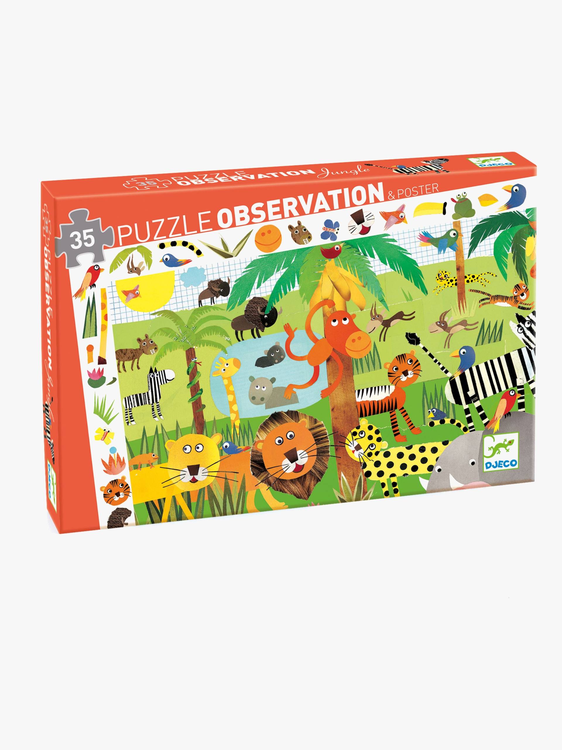 Djeco Observation Puzzle Djungle 35 Teile von Djeco