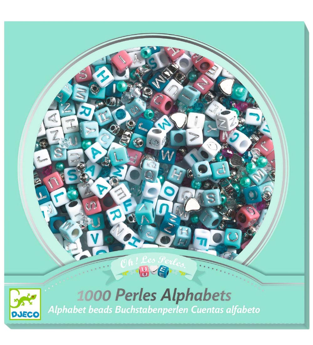 Djeco Perlen - 1000 st. - Alphabet - Silber - Djeco - One Size - Perlen Djeco Perlen - 1000 st. - Alphabet - Silber - Djeco - One Size - Perlen von Djeco
