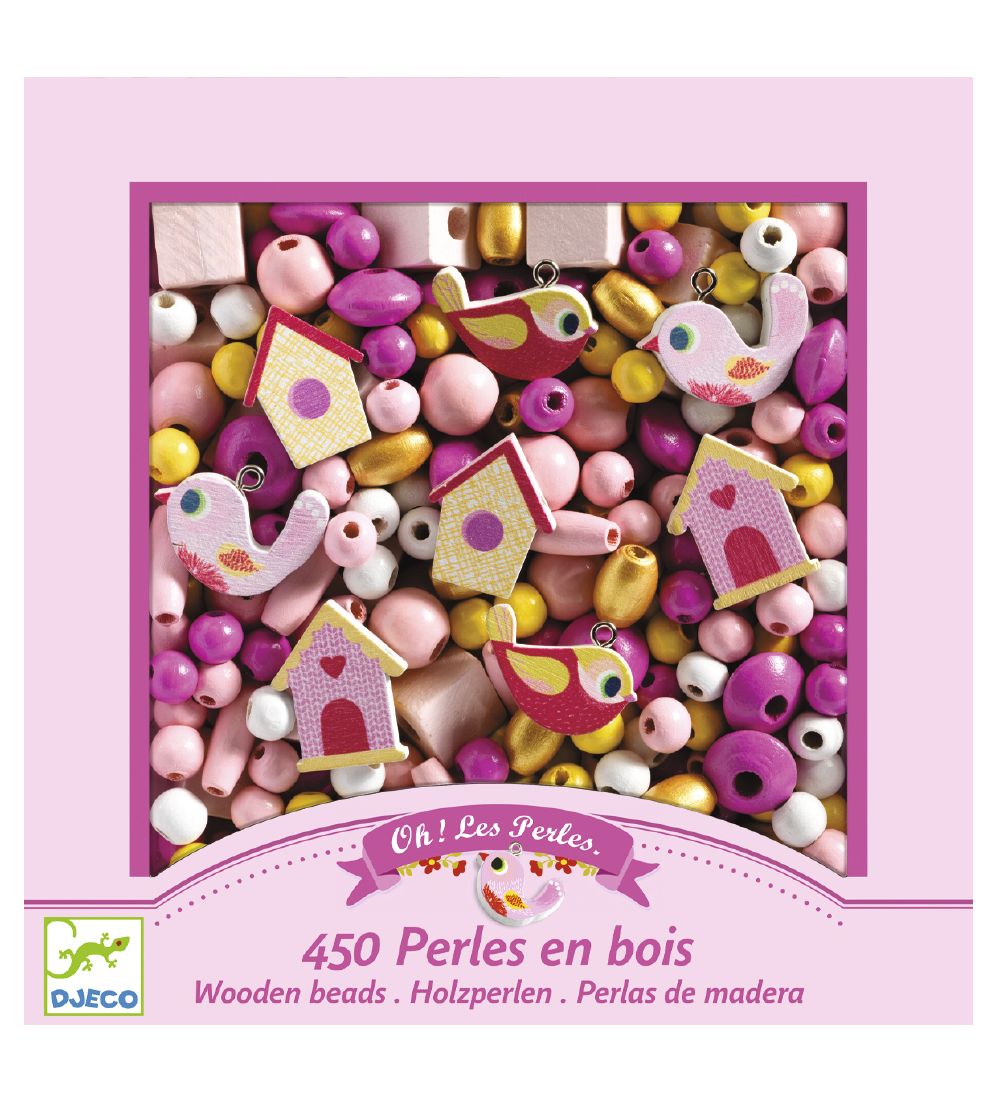 Djeco Perlen - 450 st. - Vögel - Djeco - One Size - Perlen Djeco Perlen - 450 st. - Vögel - Djeco - One Size - Perlen von Djeco