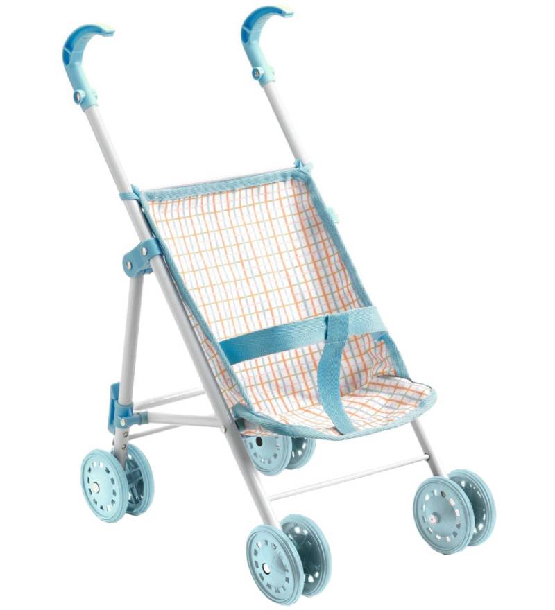 Djeco Puppen Buggy - Blau - Djeco - One Size - Puppenwagen Djeco Puppen Buggy - Blau - Djeco - One Size - Puppenwagen von Djeco