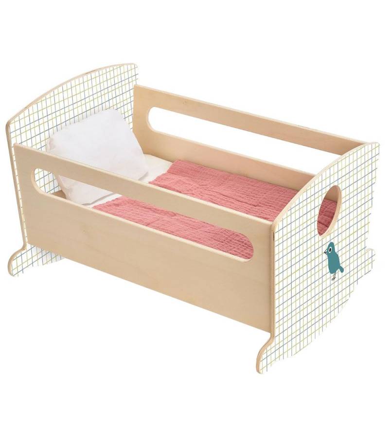 Djeco Puppenzubehör - Wiege - Rocking Bed Blue Night - Djeco - One Size - Puppenbett Djeco Puppenzubehör - Wiege - Rocking Bed Blue Night - Djeco - One Size - Puppenbett von Djeco