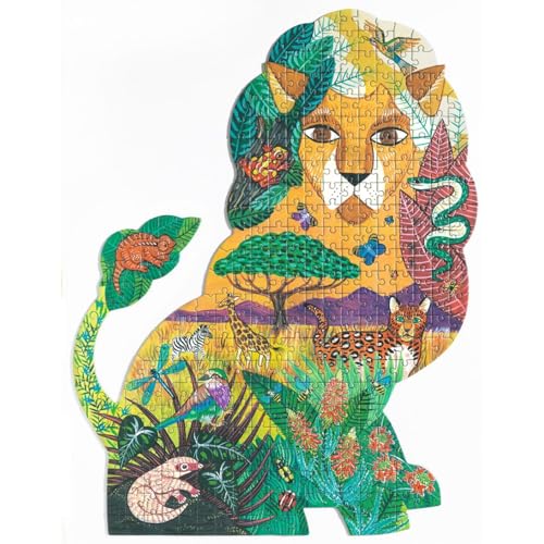 Djeco Puzz' Art Hochwertiges Silhouetten-Puzzle (Löwe) - Geschenkidee, Geburtstagsgeschenk, Mitbringsel von Djeco