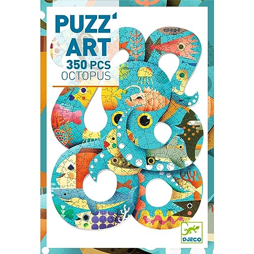 DJECO DJO7651 Puzzle Art Octopus 350 Teile, bunt von Djeco