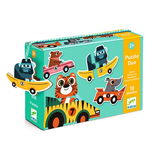 DJECO 38148 Lernendes Duo Bolide Puzzles von Djeco