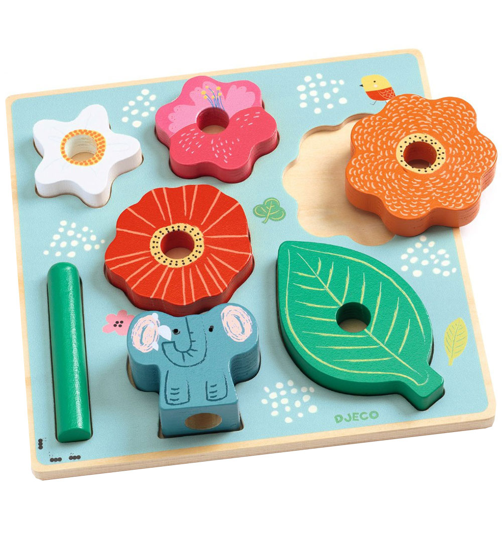 Djeco Puzzlespiel/Stapelspielzeug - 8 Teile - Holz - Happy - Djeco - One Size - Puzzlespiele Djeco Puzzlespiel/Stapelspielzeug - 8 Teile - Holz - Happy - Djeco - One Size - Puzzlespiele von Djeco