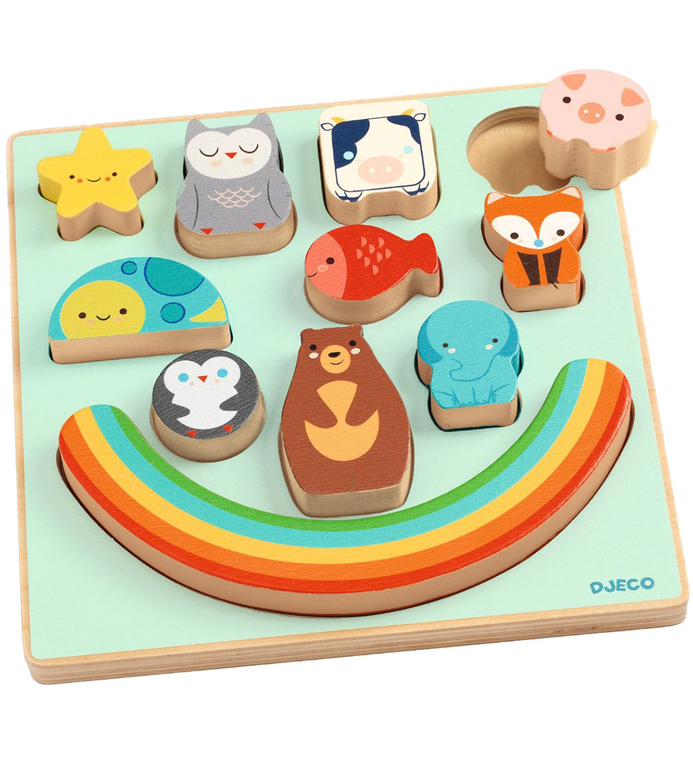 Djeco Puzzlespiel - 11 Teile - Holz - Puzz & Boom Rainbow - Djeco - One Size - Puzzlespiele Djeco Puzzlespiel - 11 Teile - Holz - Puzz & Boom Rainbow - Djeco - One Size - Puzzlespiele von Djeco