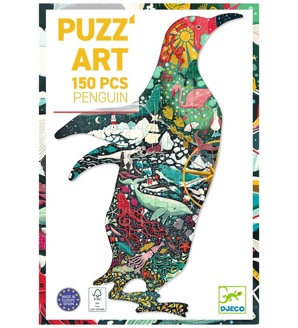 Djeco Puzzlespiel - 150 Teile - Puzz'Art Pinguin - Djeco - One Size - Puzzlespiele von Djeco