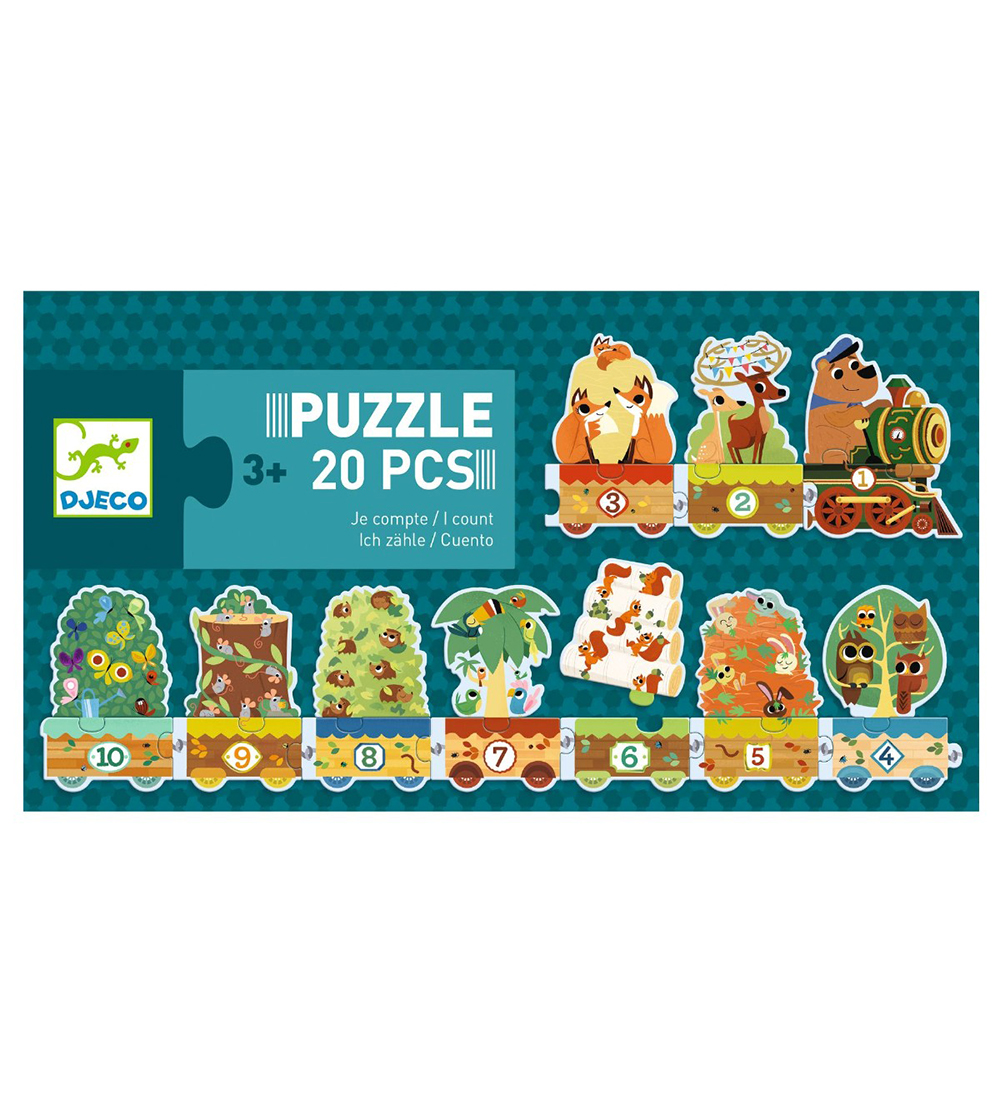 Djeco Puzzlespiel - 20 Teile - Ich zähle - Djeco - One Size - Puzzlespiele von Djeco