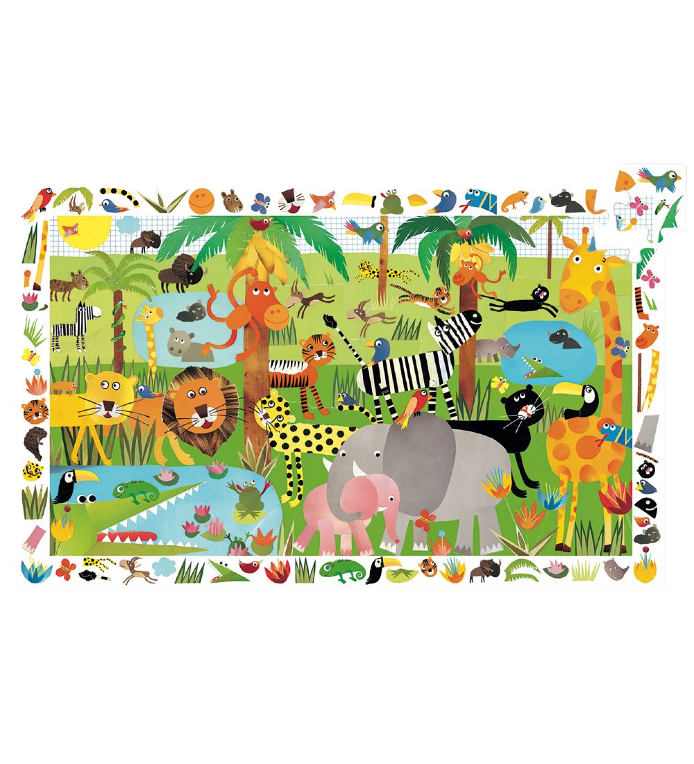 Djeco Puzzlespiel - 35 Teile - Dschungel - Djeco - One Size - Puzzlespiele Djeco Puzzlespiel - 35 Teile - Dschungel - Djeco - One Size - Puzzlespiele von Djeco