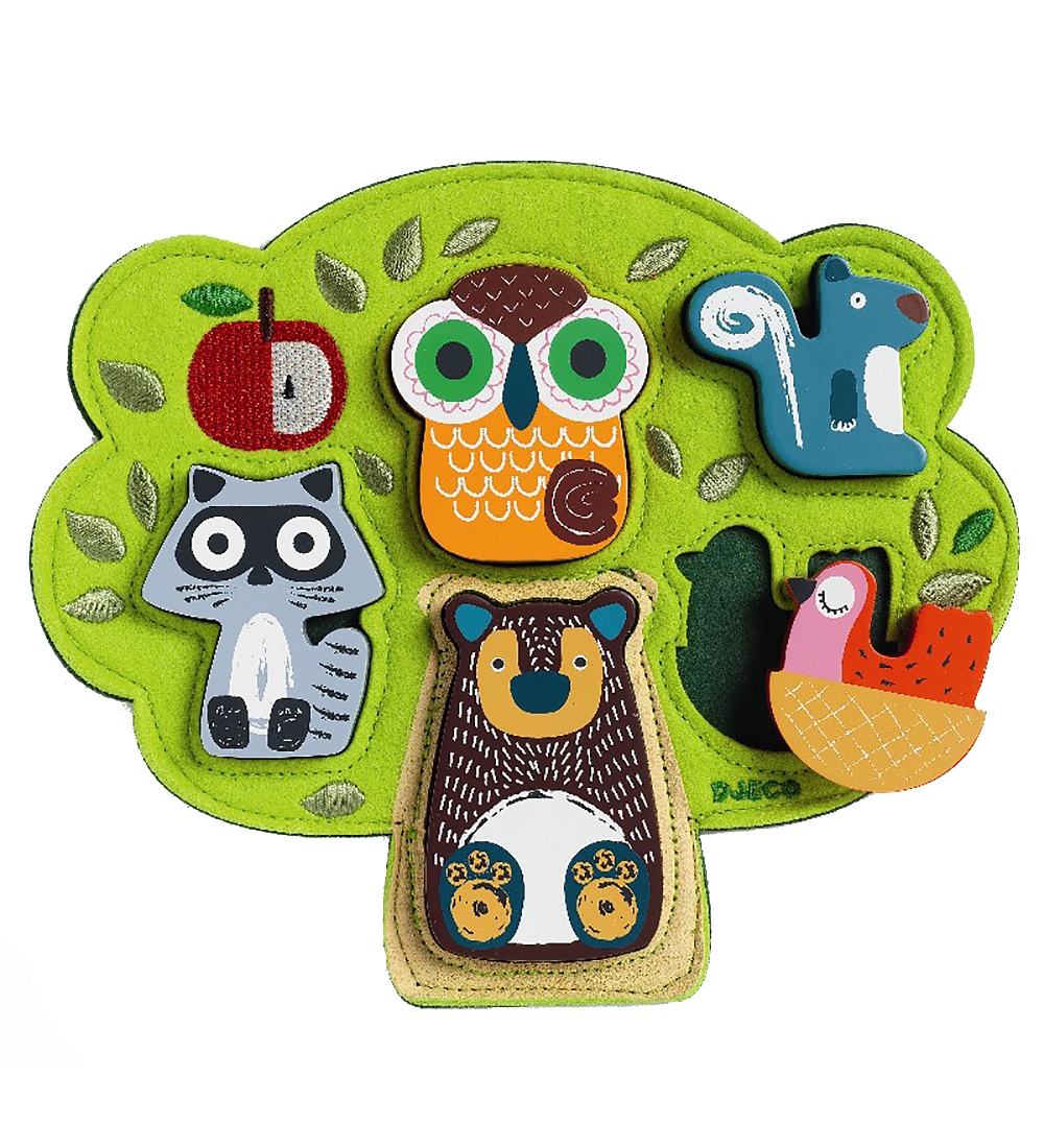 Djeco Puzzlespiel - 5 Teile - Filz/Holz - Oski - Djeco - One Size - Puzzlespiele Djeco Puzzlespiel - 5 Teile - Filz/Holz - Oski - Djeco - One Size - Puzzlespiele von Djeco