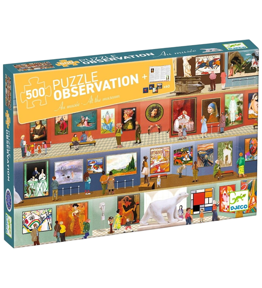 Djeco Puzzlespiel - 500 Teile - Im Museum - Djeco - One Size - Puzzlespiele von Djeco