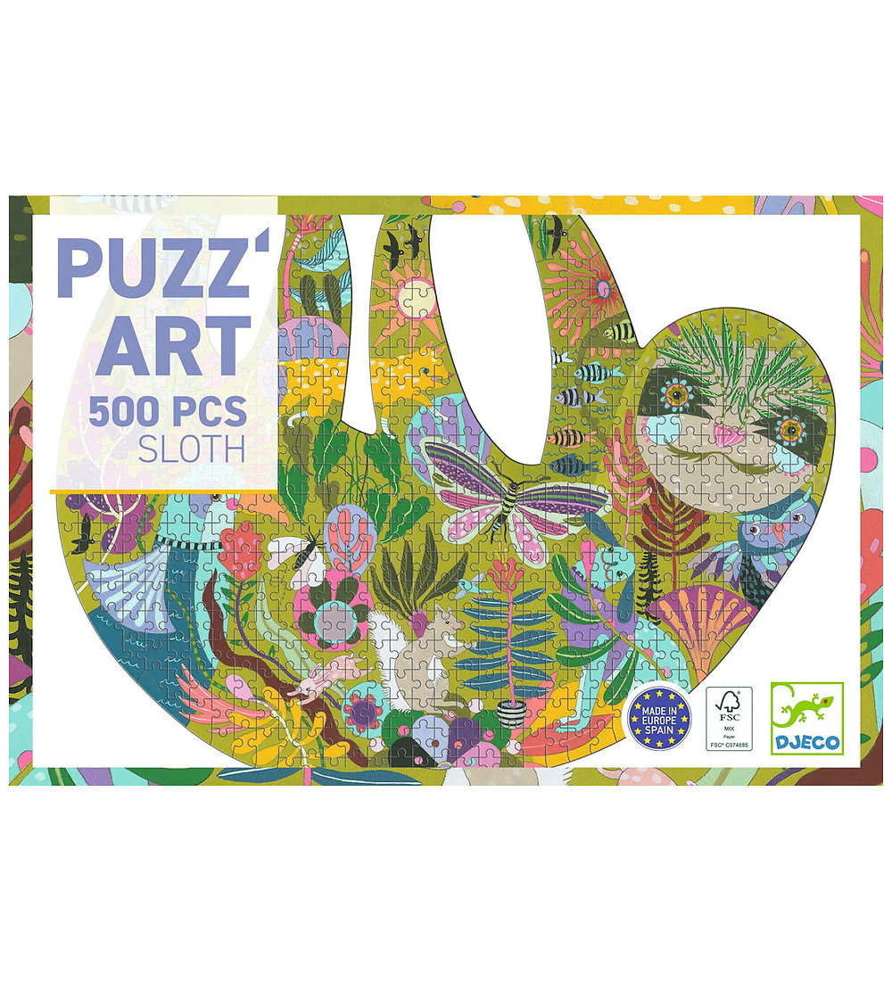 Djeco Puzzlespiel - 500 Teile - RätselArt - Das Faultier - Djeco - One Size - Puzzlespiele von Djeco