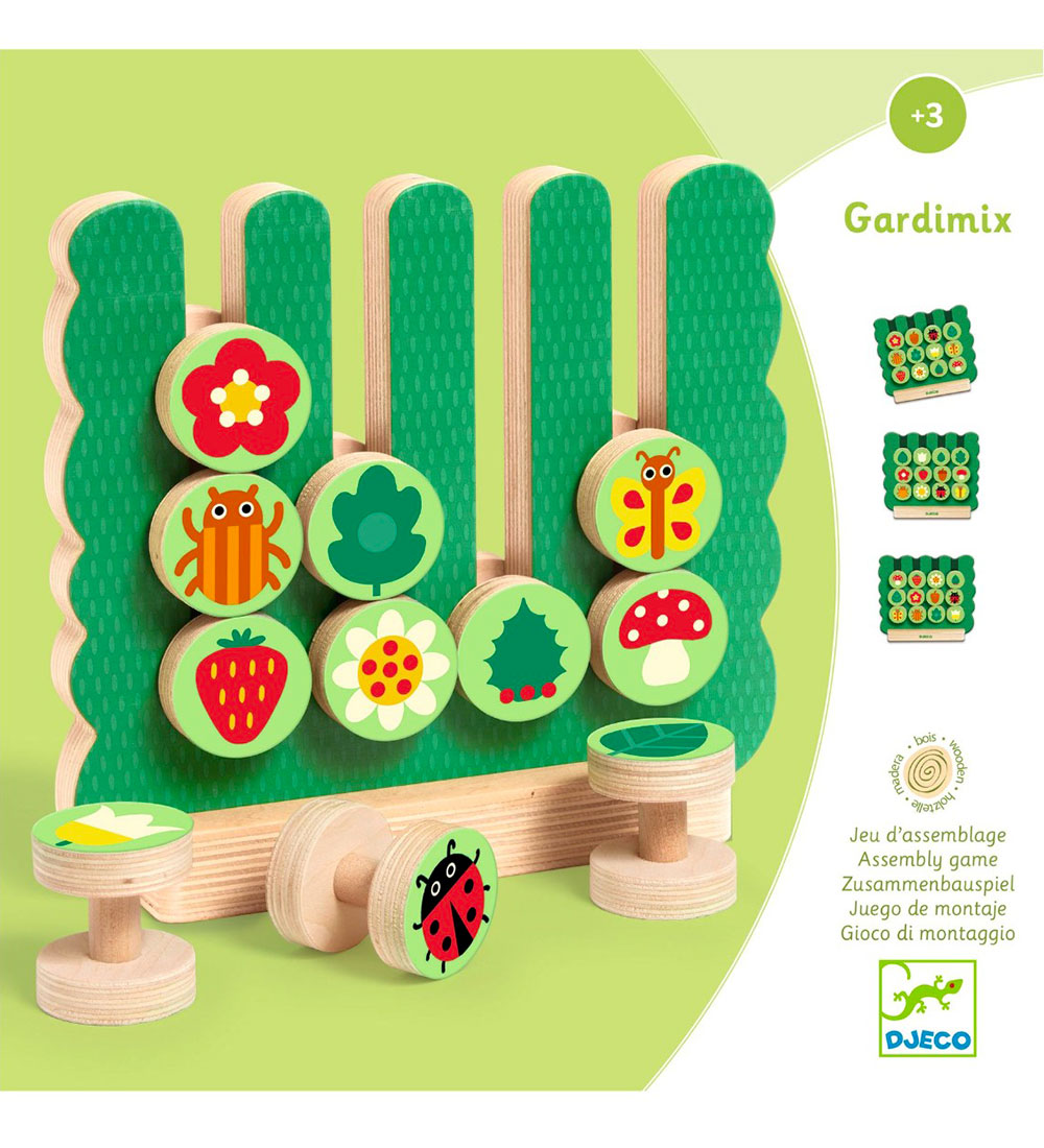 Djeco Puzzlespiel - Holz - 20 st. - Gardimix - Djeco - One Size - Puzzlespiele Djeco Puzzlespiel - Holz - 20 st. - Gardimix - Djeco - One Size - Puzzlespiele von Djeco