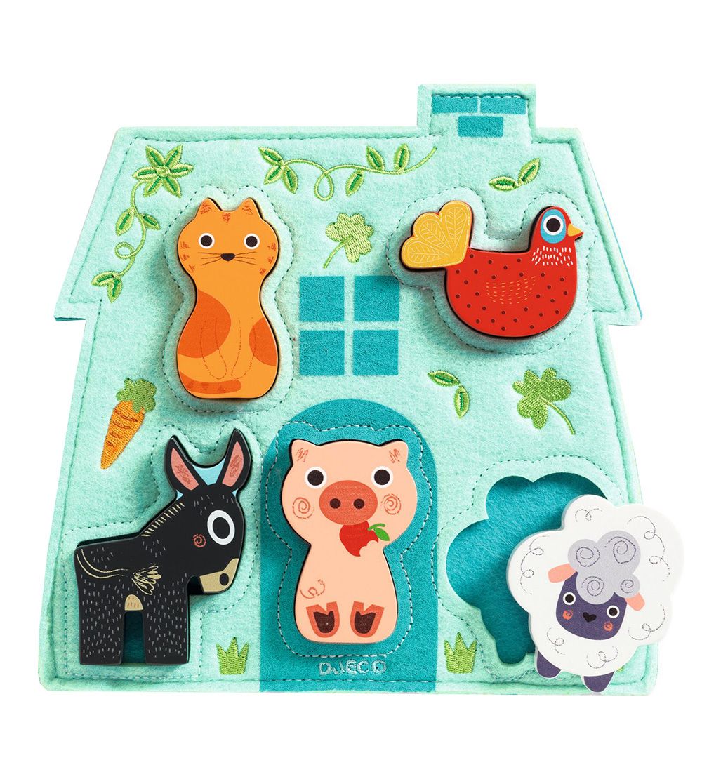 Djeco Puzzlespiel - Holz - 5 Teile - Mouki - Djeco - One Size - Puzzlespiele Djeco Puzzlespiel - Holz - 5 Teile - Mouki - Djeco - One Size - Puzzlespiele von Djeco