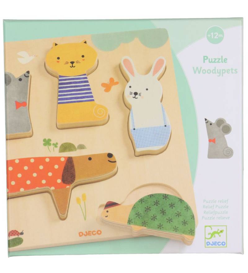 Djeco Puzzlespiel - Holz - 5 Teile - Teile - Djeco - One Size - Puzzlespiele Djeco Puzzlespiel - Holz - 5 Teile - Teile - Djeco - One Size - Puzzlespiele von Djeco