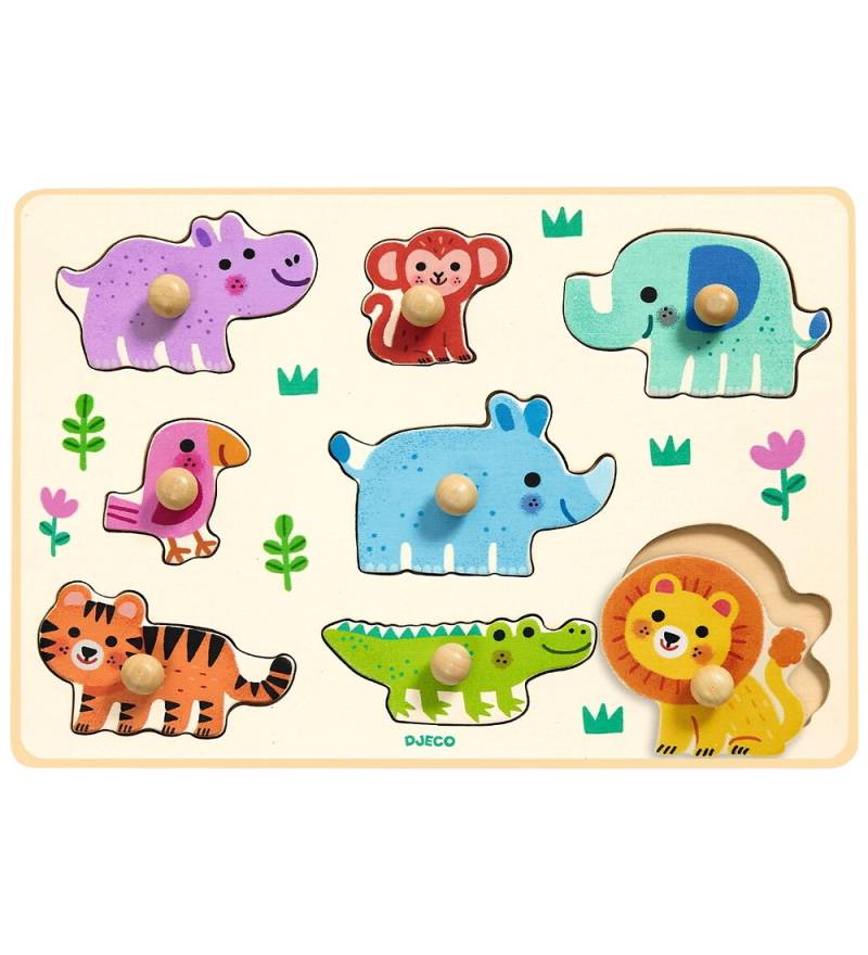 Djeco Puzzlespiel - Holz - Hippo'n'co - 8 Teile - Djeco - One Size - Puzzlespiele Djeco Puzzlespiel - Holz - Hippo'n'co - 8 Teile - Djeco - One Size - Puzzlespiele von Djeco