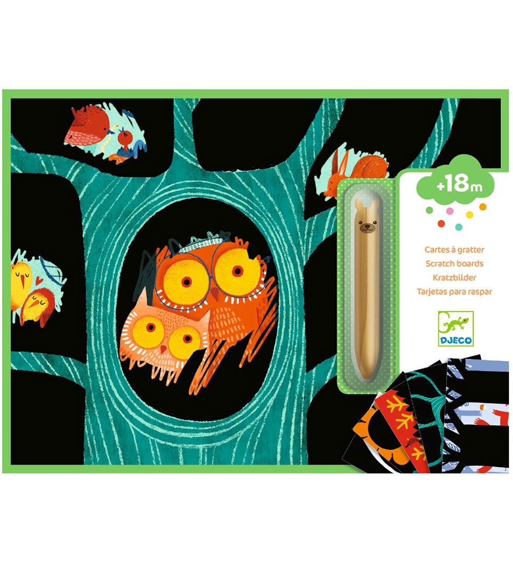 Djeco Rubbelkarten - Tiere - Djeco - One Size - Malbücher Djeco Rubbelkarten - Tiere - Djeco - One Size - Malbücher von Djeco