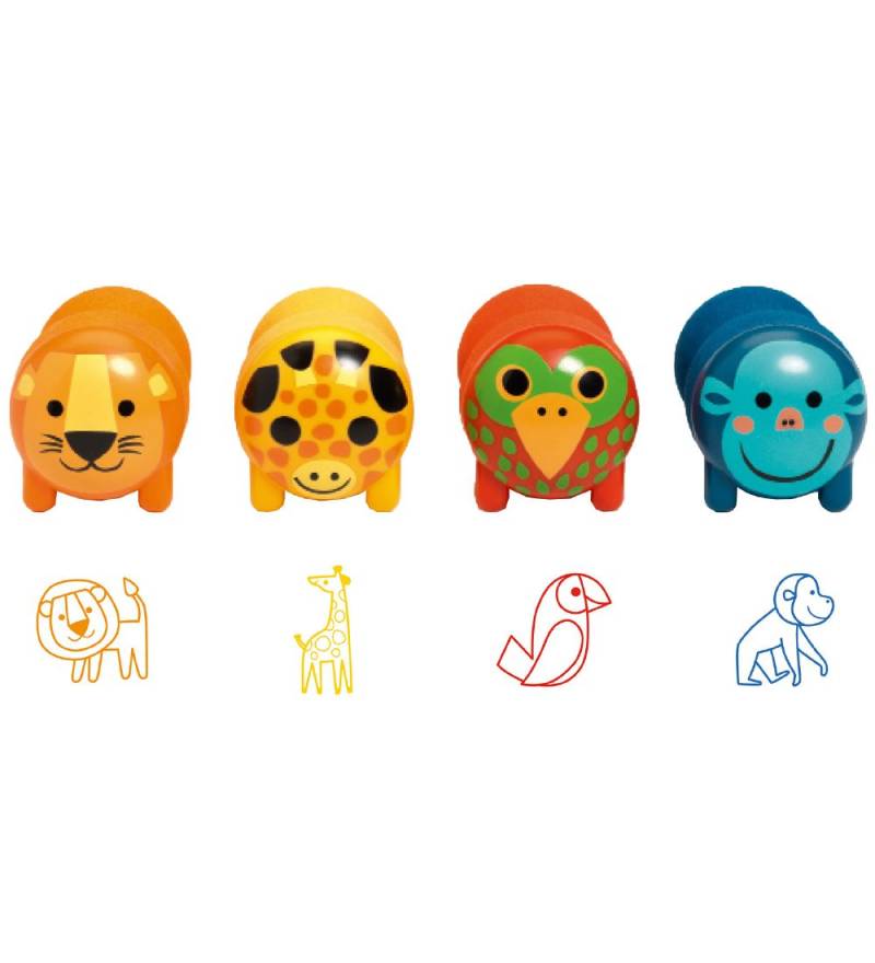 Djeco Stempelset - Animals -Pack - Safari - Djeco - One Size - Kreatives Spielset Djeco Stempelset - Animals -Pack - Safari - Djeco - One Size - Kreatives Spielset von Djeco