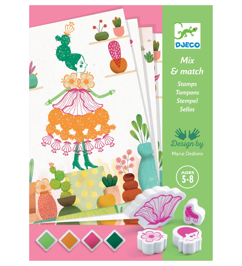 Djeco Stempelset - Mix & Match - Blumenmädchen - Djeco - One Size - Kreatives Spielset Djeco Stempelset - Mix & Match - Blumenmädchen - Djeco - One Size - Kreatives Spielset von Djeco