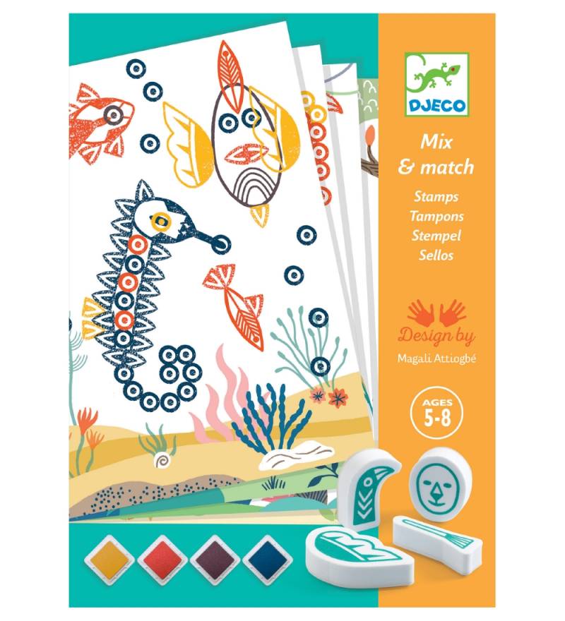 Djeco Stempelset - Mix & Match - Lustige Tier - Djeco - One Size - Kreatives Spielset Djeco Stempelset - Mix & Match - Lustige Tier - Djeco - One Size - Kreatives Spielset von Djeco