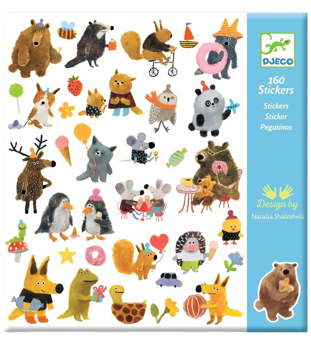 Djeco Stickers - 160 st. - Flauschige Freunde - Djeco - One Size - Sticker Djeco Stickers - 160 st. - Flauschige Freunde - Djeco - One Size - Sticker von Djeco