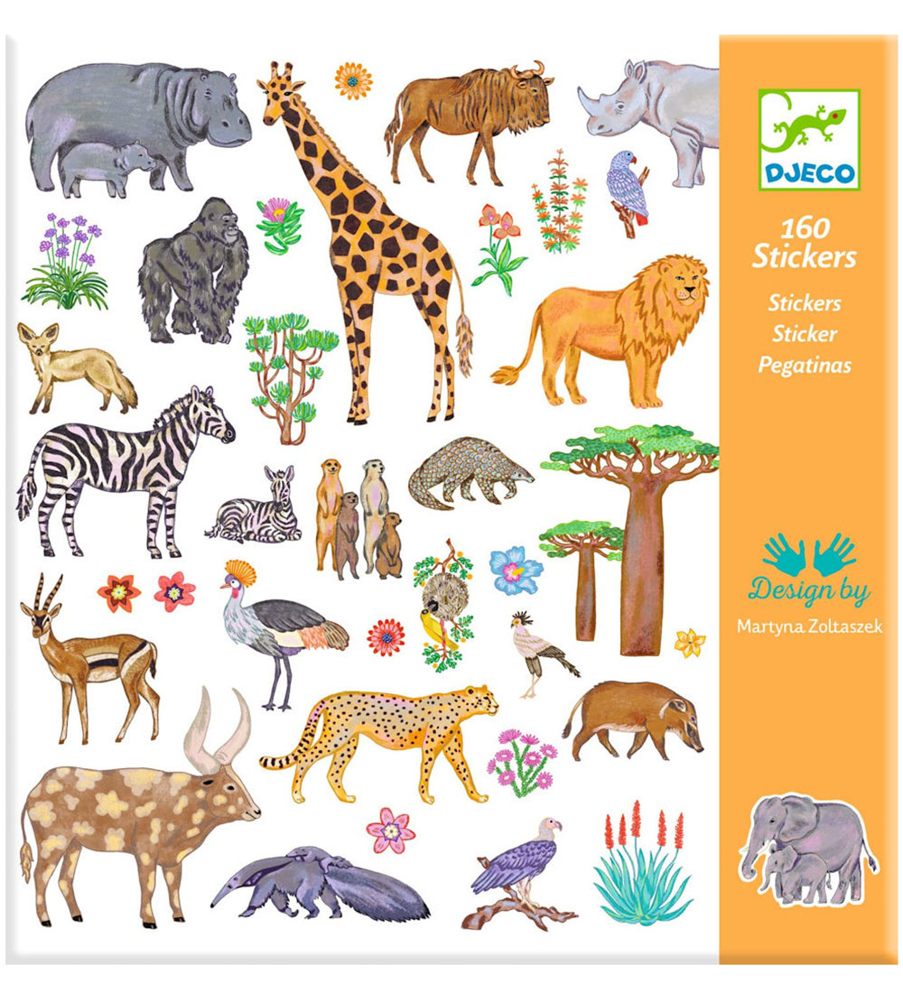 Djeco Stickers - 160 st. - Kenya - Djeco - One Size - Sticker Djeco Stickers - 160 st. - Kenya - Djeco - One Size - Sticker von Djeco