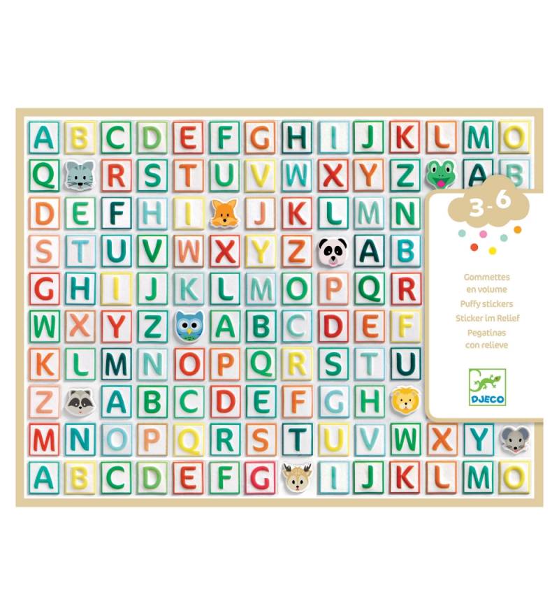 Djeco Stickers - 300 st. - 3D-Alphabet - Djeco - One Size - Sticker Djeco Stickers - 300 st. - 3D-Alphabet - Djeco - One Size - Sticker von Djeco