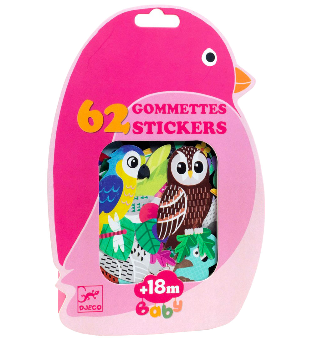 Djeco Stickers - 62 st. - Vögel - Djeco - One Size - Sticker Djeco Stickers - 62 st. - Vögel - Djeco - One Size - Sticker von Djeco