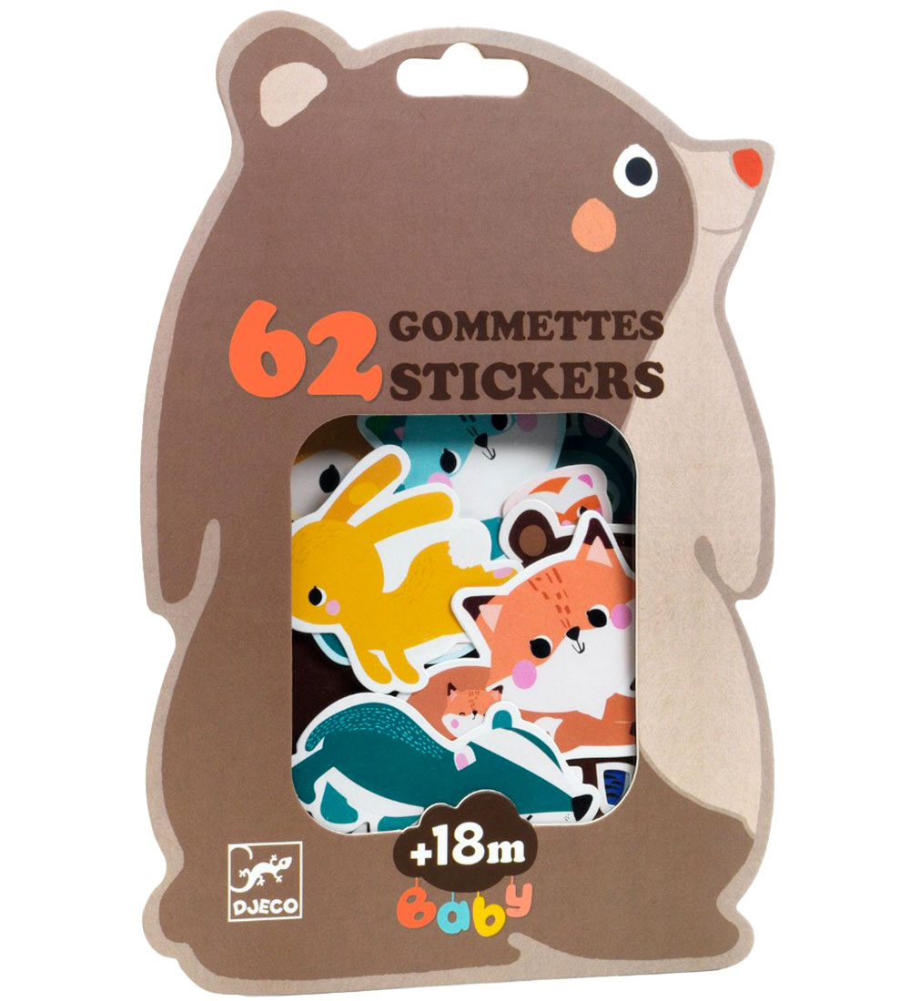 Djeco Stickers - 62 st. - Waldtier - Djeco - One Size - Sticker Djeco Stickers - 62 st. - Waldtier - Djeco - One Size - Sticker von Djeco