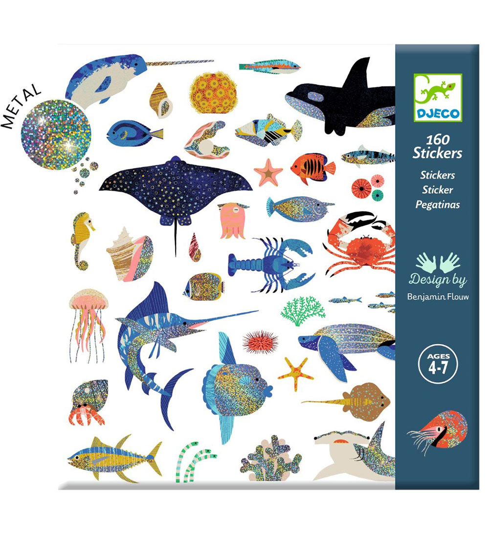 Djeco Stickers - Metallic - 160 st. - Das Meer - Djeco - One Size - Sticker Djeco Stickers - Metallic - 160 st. - Das Meer - Djeco - One Size - Sticker von Djeco