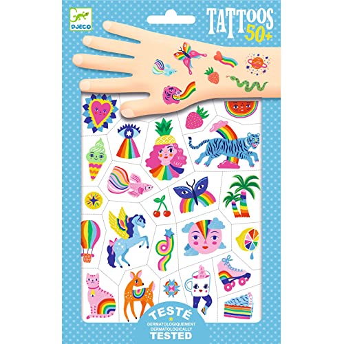 Djeco Tattoos - Regenbogen | temporäre Klebetattoos #DJ09617 Djeco Tattoos - Regenbogen | temporäre Klebetattoos #DJ09617 von Djeco