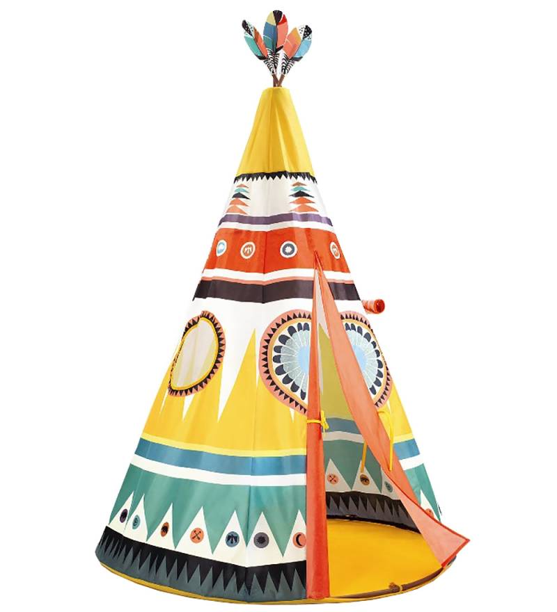 Djeco Tipi - 164x110 cm - Bunt - Djeco - One Size - Spielzelt Djeco Tipi - 164x110 cm - Bunt - Djeco - One Size - Spielzelt von Djeco