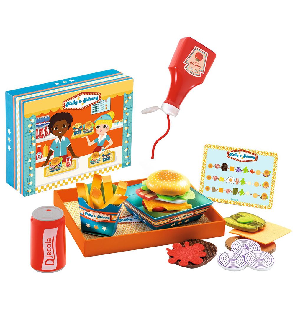 Djeco Toys - Holz - Burger-Menü - Djeco - One Size - Spiellebensmittel Djeco Toys - Holz - Burger-Menü - Djeco - One Size - Spiellebensmittel von Djeco