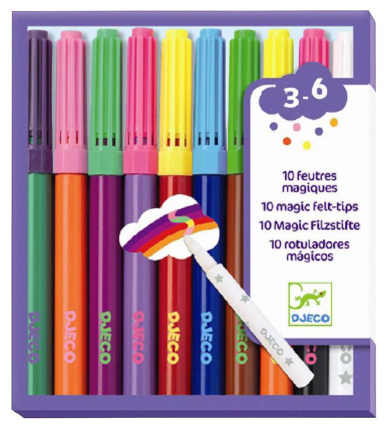 Djeco Tricktuschen - 10 Farben - Djeco - One Size - Filzstifte Djeco Tricktuschen - 10 Farben - Djeco - One Size - Filzstifte von Djeco