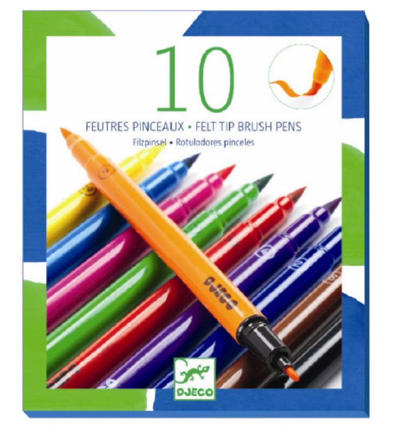 Djeco Tuschen - 2-in-1 - 10 st. - Bunt - Djeco - One Size - Filzstifte Djeco Tuschen - 2-in-1 - 10 st. - Bunt - Djeco - One Size - Filzstifte von Djeco