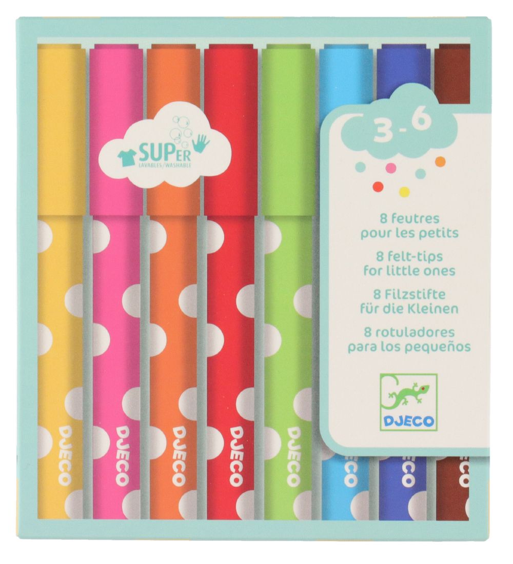 Djeco Tuschen - 8-tlg. - Bunt - Djeco - One Size - Filzstifte Djeco Tuschen - 8-tlg. - Bunt - Djeco - One Size - Filzstifte von Djeco