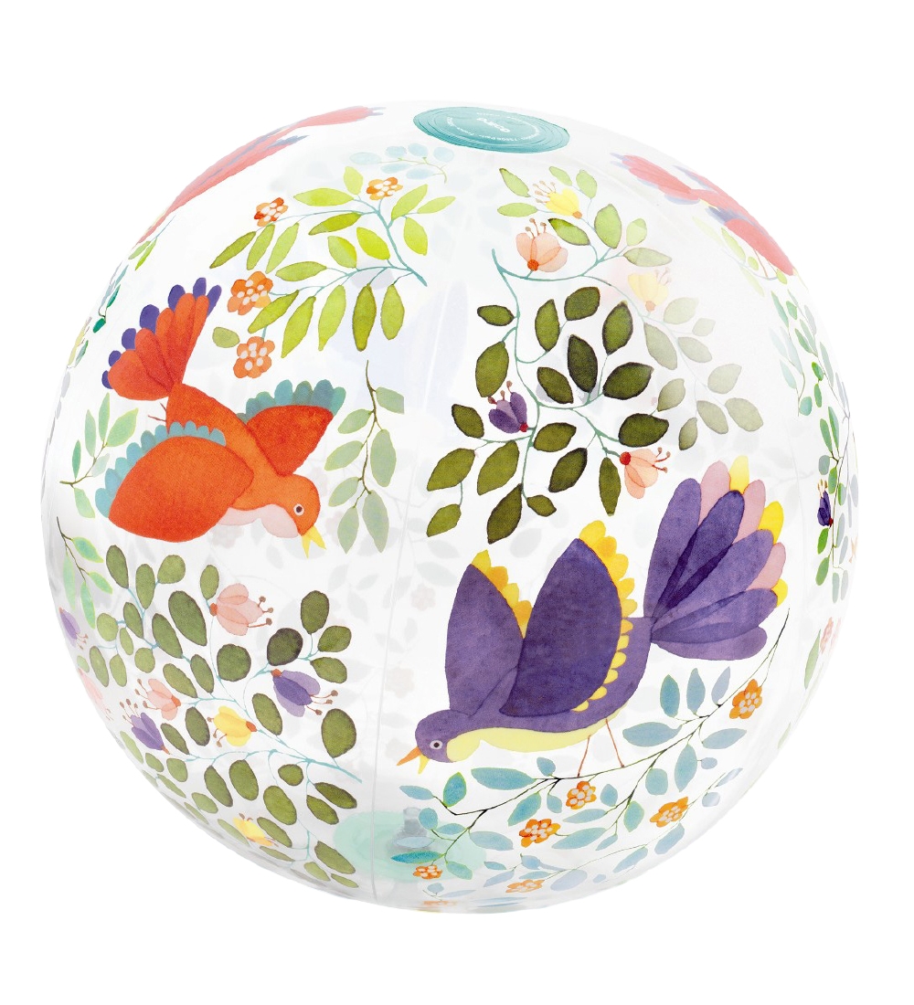Djeco Wasserball - 35 cm - Blumen & Vögel - Djeco - One Size - Wasserballe von Djeco