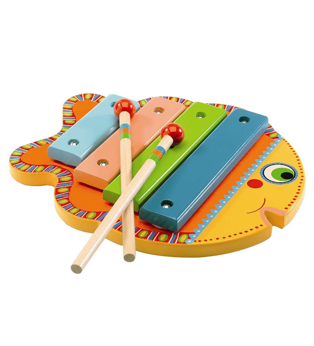 Djeco Xylophon - Holz - Fisch - Djeco - One Size - Musikinstrumente von Djeco