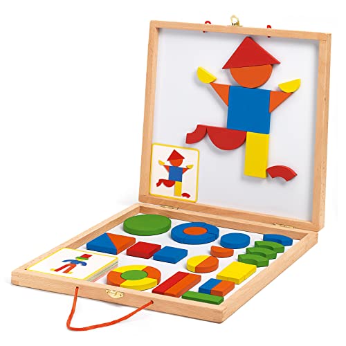 DJECO DJ3130 Geoform Tangram Spiel 42 Teile, Multicolor. von Djeco