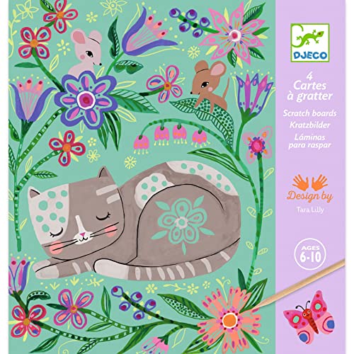 Jeu créatif Djeco 4 Cartes à gratter Rencontres von Djeco