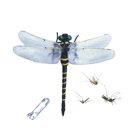 Djowyh Libellenmodell Realistische Libellen-Figur Libellen PVC Libellen Anhänger Tasche Dekoration, Realistische Libellen-Figur, Simuliertes Libellen Artefaktmodell von Djowyh
