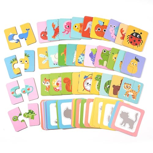 Djowyh Paarungskarten - Puzzlesets,Lernspielzeug Zuordnungsspiel Für Kinder Mädchen Ab 3 Jahre Kindergarten Reisen Vorschule Unterricht Djowyh Paarungskarten - Puzzlesets,Lernspielzeug Zuordnungsspiel Für Kinder Mädchen Ab 3 Jahre Kindergarten Reisen Vorschule Unterricht von Djowyh