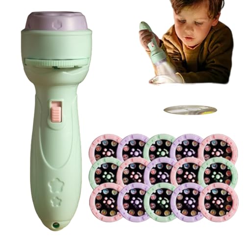 Djowyh Taschenlampe Projektor Für Kinder, 120 Muster Diaprojektor Projektor-Taschenlampen Projektionslicht, Nachtlicht Zum Lernen Vor Dem Schlafengehen, Früherziehung Lernprojektor Spielzeug Djowyh Taschenlampe Projektor Für Kinder, 120 Muster Diaprojektor Projektor-Taschenlampen Projektionslicht, Nachtlicht Zum Lernen Vor Dem Schlafengehen, Früherziehung Lernprojektor Spielzeug von Djowyh